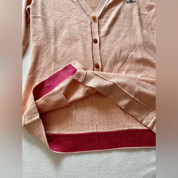 New Authentic Vivienne Westwood Soft Pink Cardigan Red Label - Picture 9 of 13